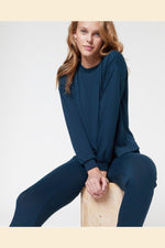 ETAM - חולצת פיג'מה ארוכה EARLY כחול - MASHBIR//365