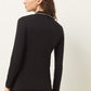 ETAM - חולצת פיג'מה ארוכה מכופתרת JAELLE בצבע שחור - MASHBIR//365
