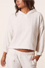 ETAM - חולצת פיג'מה פליז CLORIE לבן - MASHBIR//365