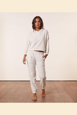 ETAM - חולצת פיג'מה פליז CLORIE לבן - MASHBIR//365