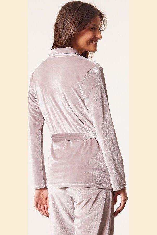 ETAM - חולצת פיג'מה קטיפה VELVETY סגול לילך - MASHBIR//365