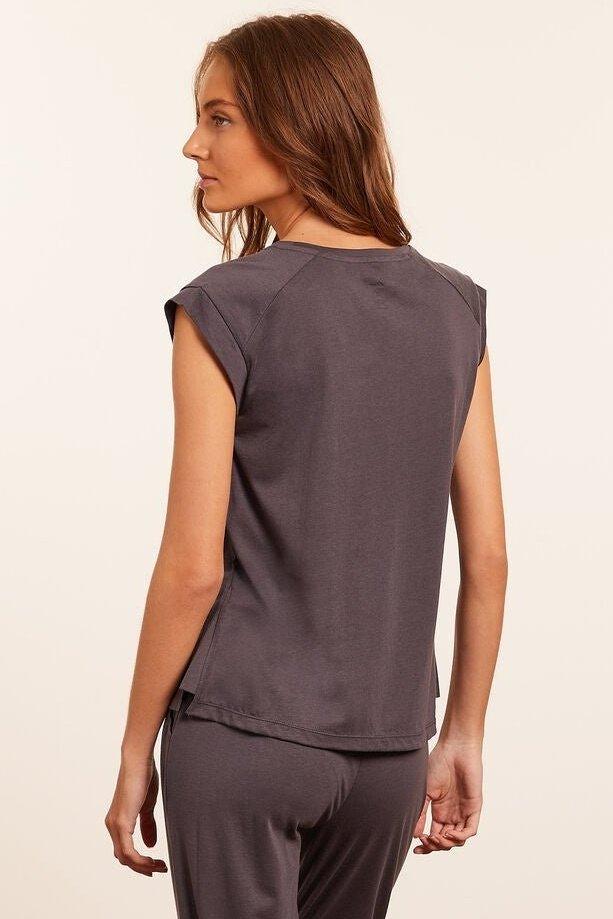 ETAM - חולצת פיג'מה קצרה GAM אפורה - MASHBIR//365