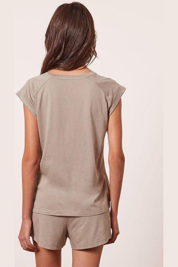 ETAM - חולצת פיג'מה קצרה GAM חאקי - MASHBIR//365