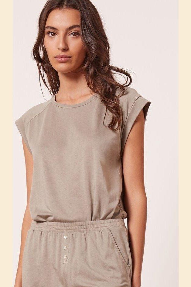 ETAM - חולצת פיג'מה קצרה GAM חאקי - MASHBIR//365