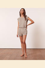 ETAM - חולצת פיג'מה קצרה GAM חאקי - MASHBIR//365