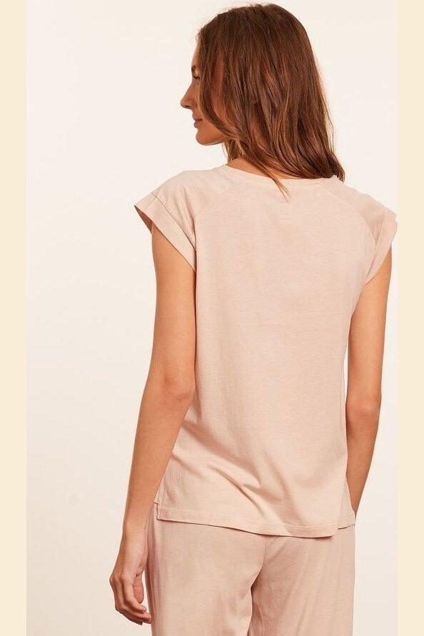 ETAM - חולצת פיג'מה קצרה GAM בז' - MASHBIR//365