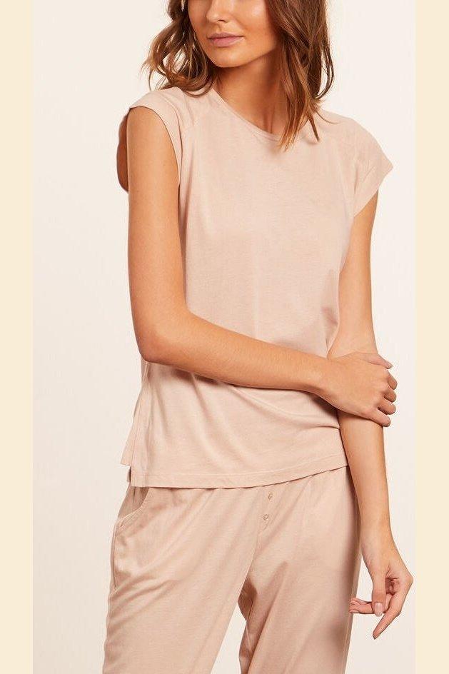 ETAM - חולצת פיג'מה קצרה GAM בז' - MASHBIR//365