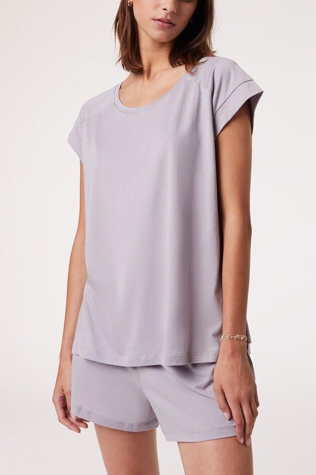 ETAM - חולצת פיג'מה קצרה GAM סגול לילך - MASHBIR//365