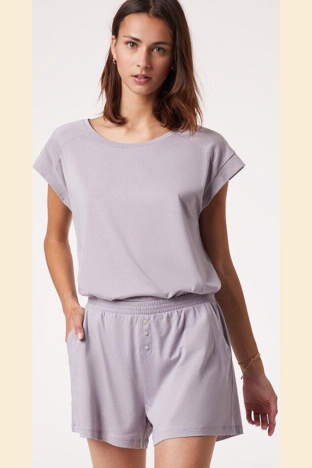 ETAM - חולצת פיג'מה קצרה GAM סגול לילך - MASHBIR//365