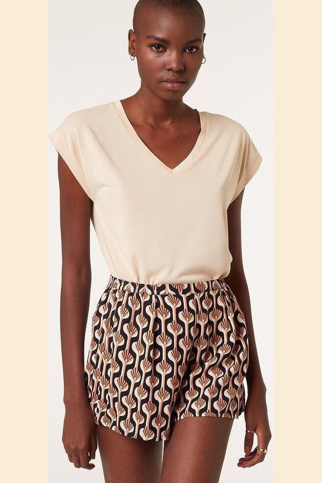 ETAM - חולצת פיג'מה קצרה NAYA קרם - MASHBIR//365