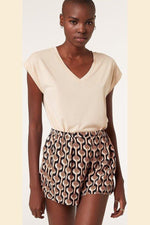 ETAM - חולצת פיג'מה קצרה NAYA קרם - MASHBIR//365