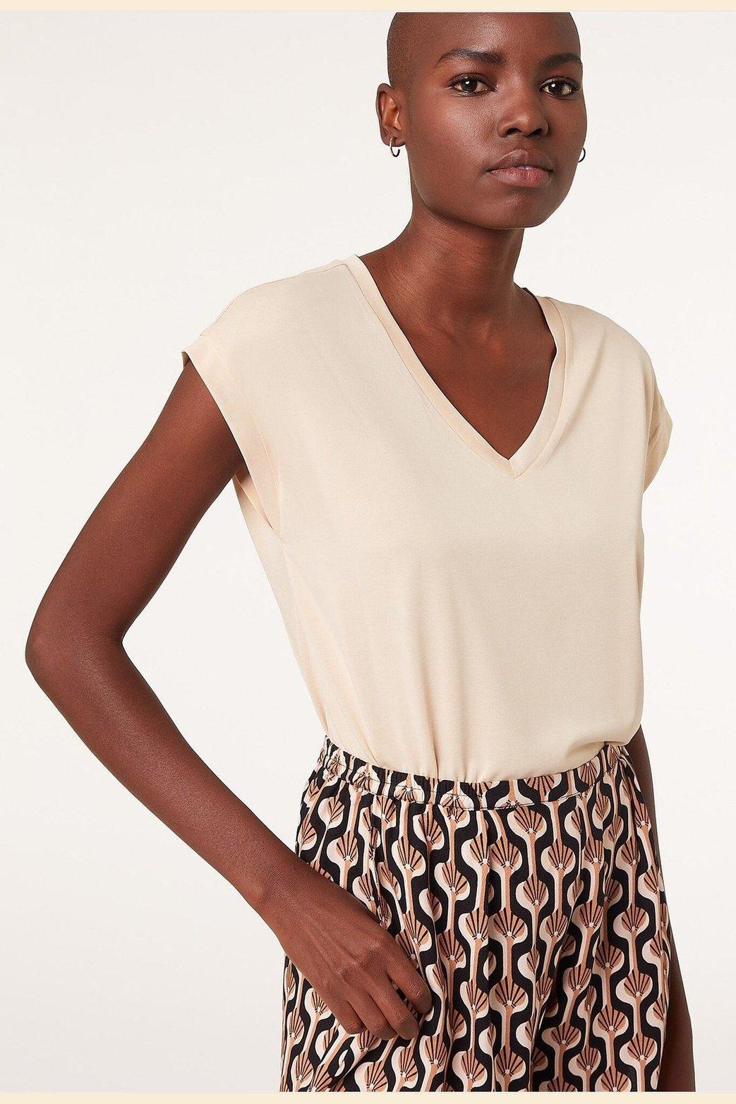 ETAM - חולצת פיג'מה קצרה NAYA קרם - MASHBIR//365