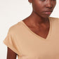 ETAM - חולצת פיג'מה קצרה NAYA חום בהיר - MASHBIR//365 - 3