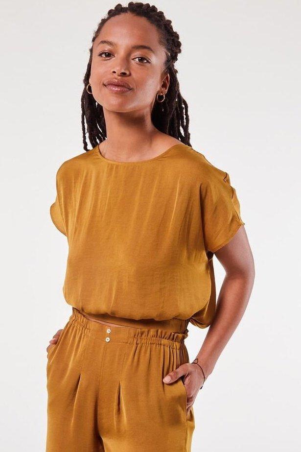 ETAM - חולצת פיג'מה RUSTICA חרדל - MASHBIR//365