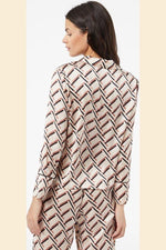 ETAM - חולצת פיג'מה סאטן JENET קרם - MASHBIR//365