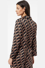 ETAM - חולצת פיג'מה סאטן JENET שחורה - MASHBIR//365