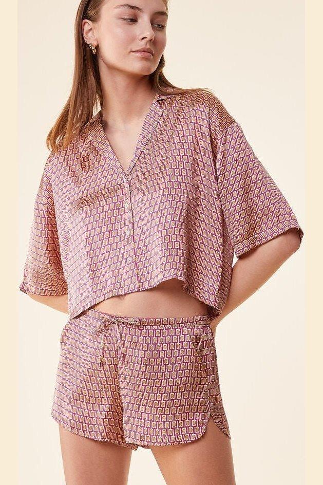 ETAM - חולצת פיג'מה סאטן JENNIE - MASHBIR//365