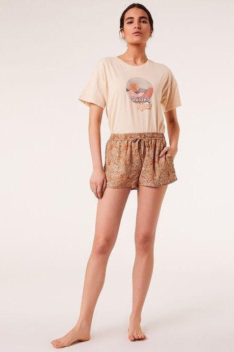 ETAM - חולצת פיג'מה SHARRI קרם - MASHBIR//365