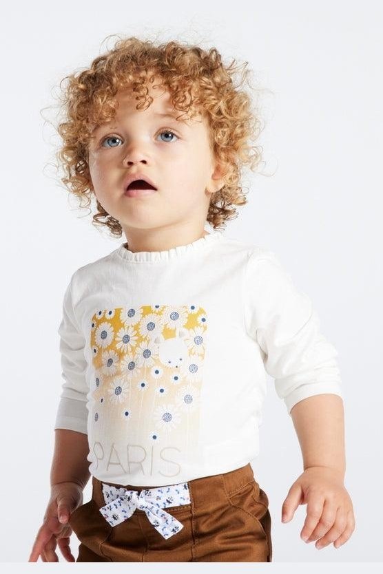 OBAIBI - חולצת פריז עם רקע צהוב מלבני לתינוקות - MASHBIR//365