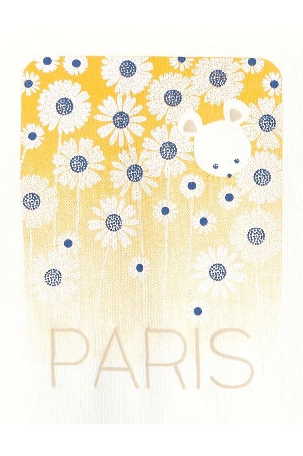 OBAIBI - חולצת פריז עם רקע צהוב מלבני לתינוקות - MASHBIR//365