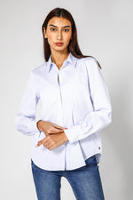 חולצת פסים מכופתרת לנשים | קנת קול