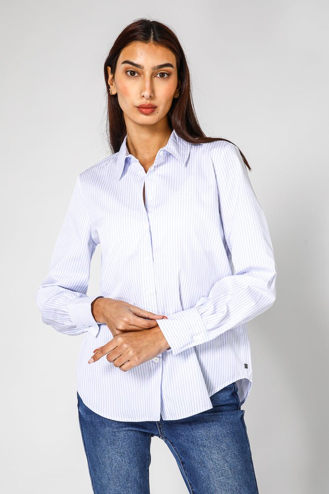 חולצת פסים מכופתרת לנשים | קנת קול