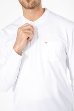 SCORCHER - חולצת פולו ארוכה בצבע לבן - MASHBIR//365