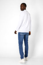 SCORCHER - חולצת פולו ארוכה בצבע לבן - MASHBIR//365