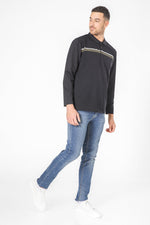 SCORCHER - חולצת פולו ארוכה בצבע שחור - MASHBIR//365