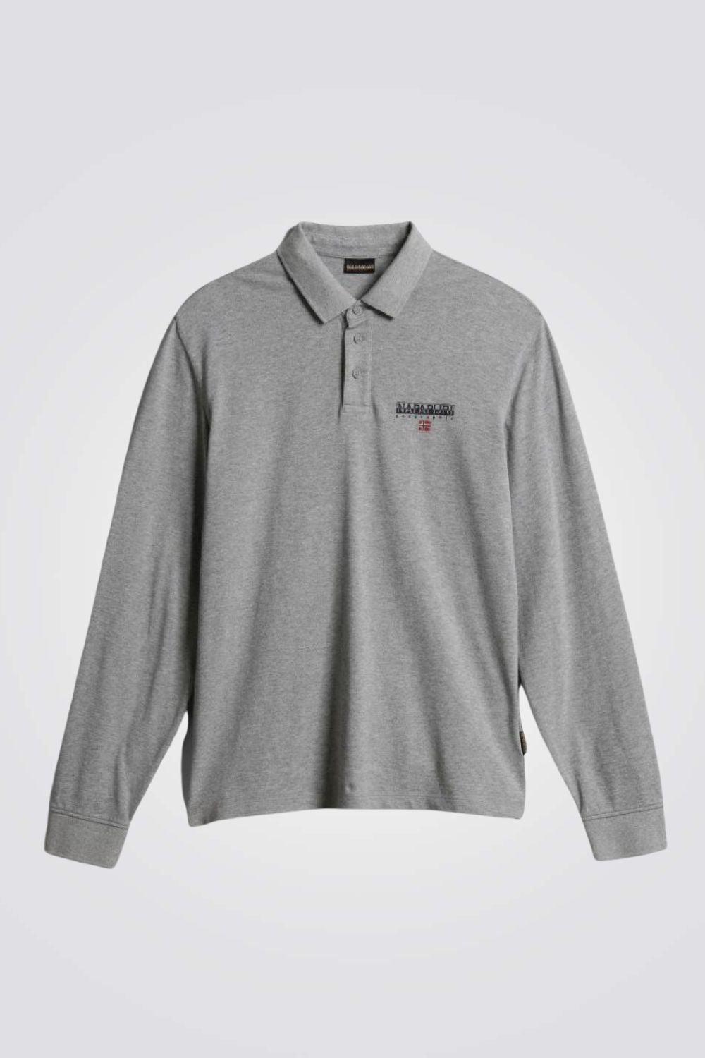 NAPAPIJRI - חולצת פולו AYAS 1 בצבע אפור - MASHBIR//365