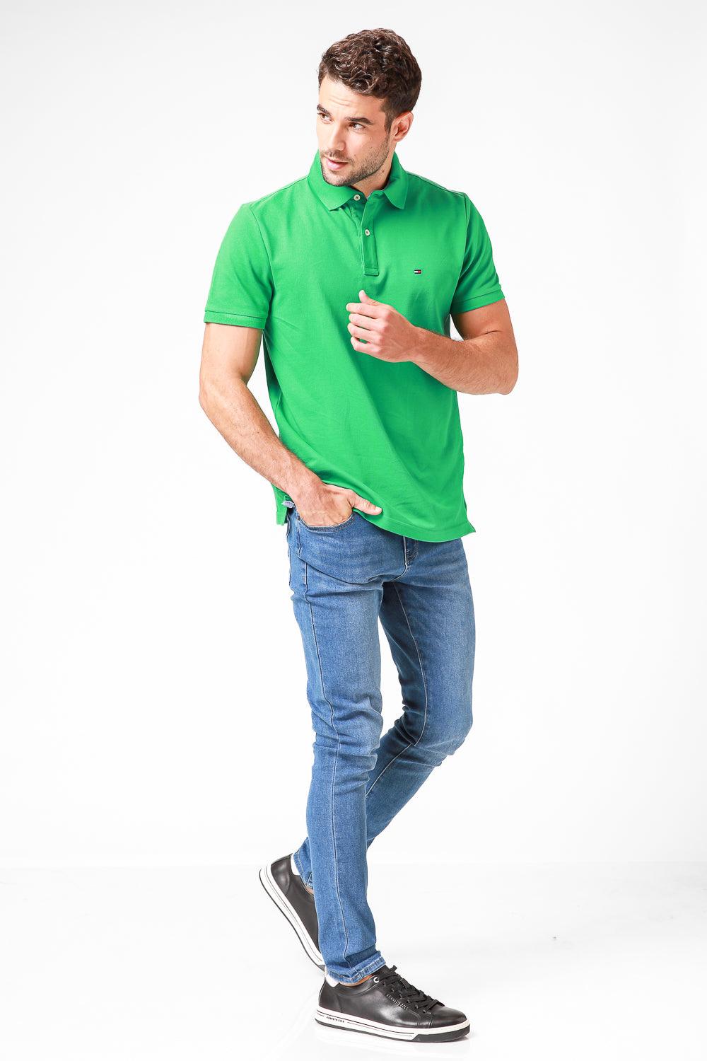 Tommy Hilfiger - חולצת פולו צבע ירוק - MASHBIR//365