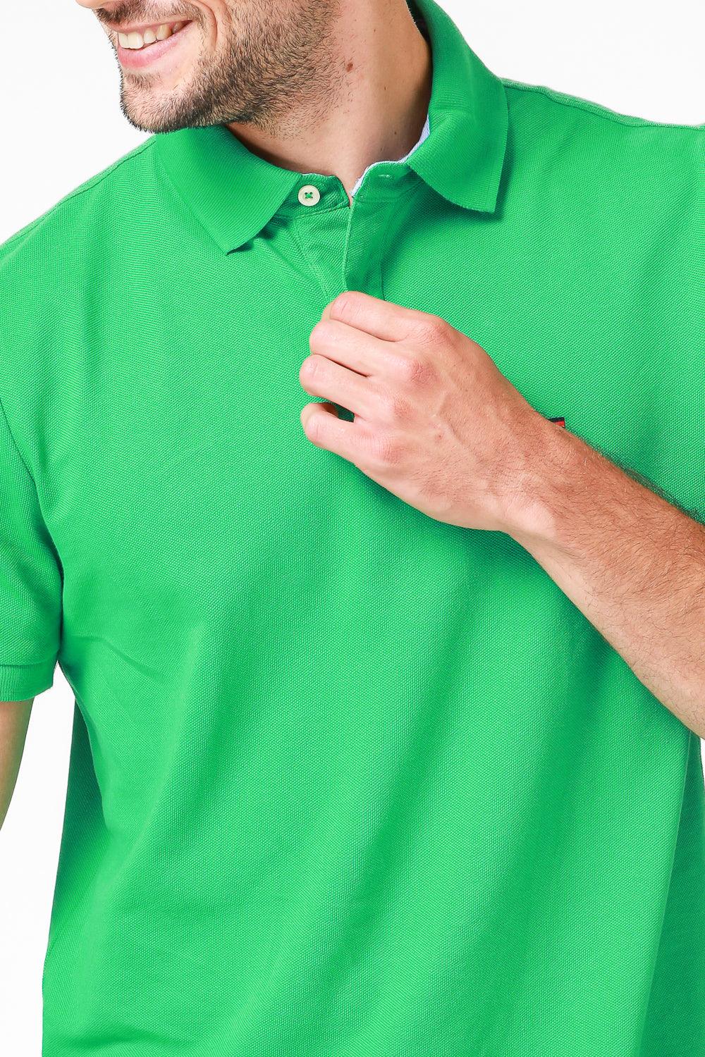 Tommy Hilfiger - חולצת פולו צבע ירוק - MASHBIR//365