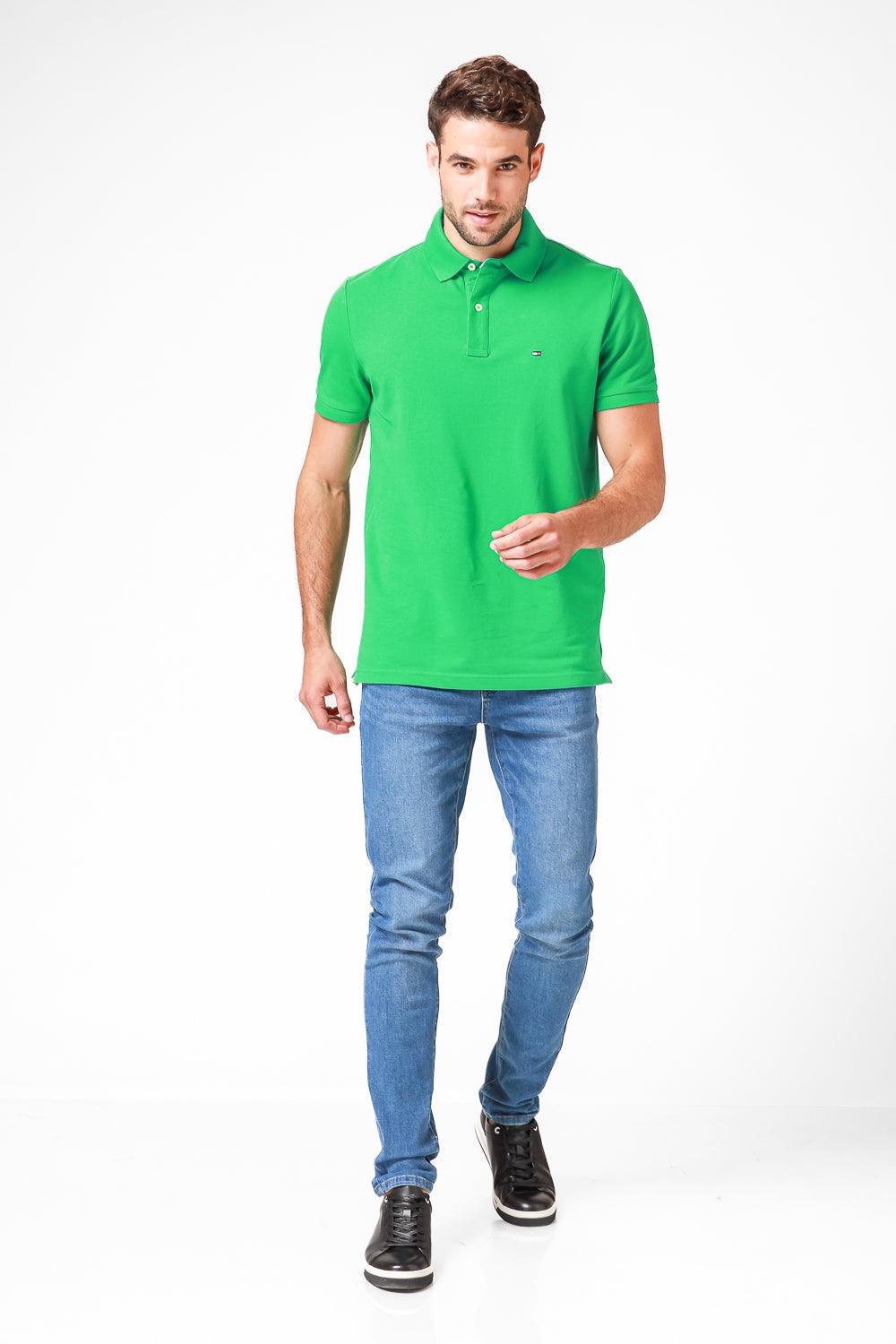 Tommy Hilfiger - חולצת פולו צבע ירוק - MASHBIR//365