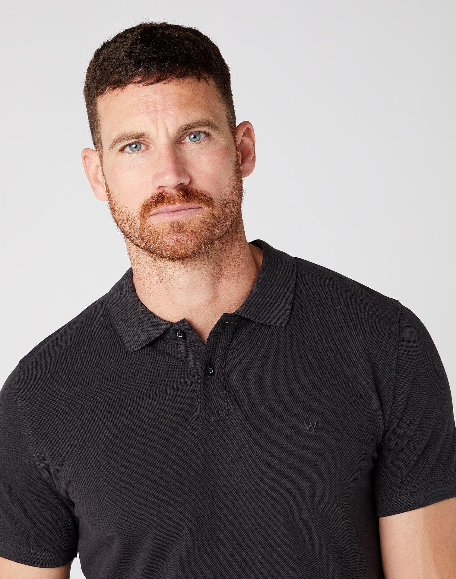 WRANGLER - חולצת פולו צבע שחור - MASHBIR//365