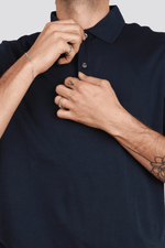 NAUTICA - חולצת פולו בצבע נייבי - MASHBIR//365