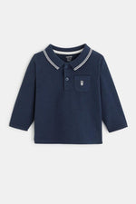 OBAIBI - חולצת פולו בצבע נייבי לתינוקות - MASHBIR//365