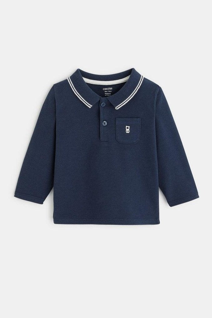 OBAIBI - חולצת פולו בצבע נייבי לתינוקות - MASHBIR//365