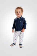 OBAIBI - חולצת פולו בצבע נייבי לתינוקות - MASHBIR//365