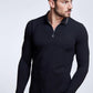 EMPORIO VALENTINI - חולצת פולו בצבע שחור עם לוגו - MASHBIR//365 - 1