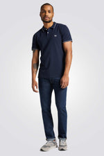 LEE - חולצת פולו קצרה צבע נייבי - MASHBIR//365