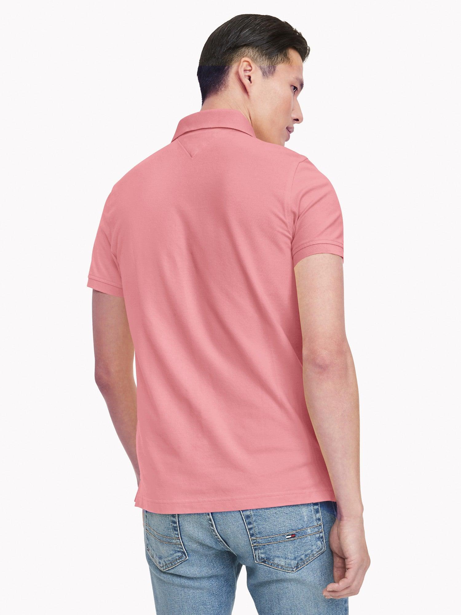 Tommy Hilfiger - חולצת פולו קצרה צבע ורוד - MASHBIR//365