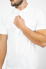 DELTA - חולצת פולו קצרה לגבר בצבע לבן - MASHBIR//365