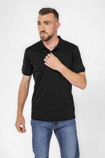 DELTA - חולצת פולו קצרה לגבר בצבע שחור - MASHBIR//365