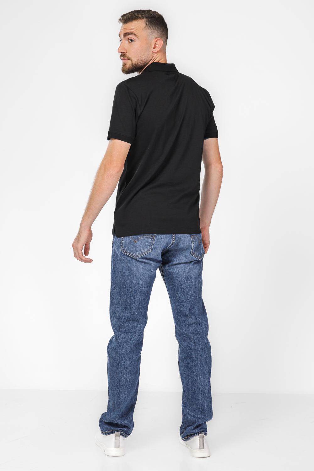 DELTA - חולצת פולו קצרה לגבר בצבע שחור - MASHBIR//365