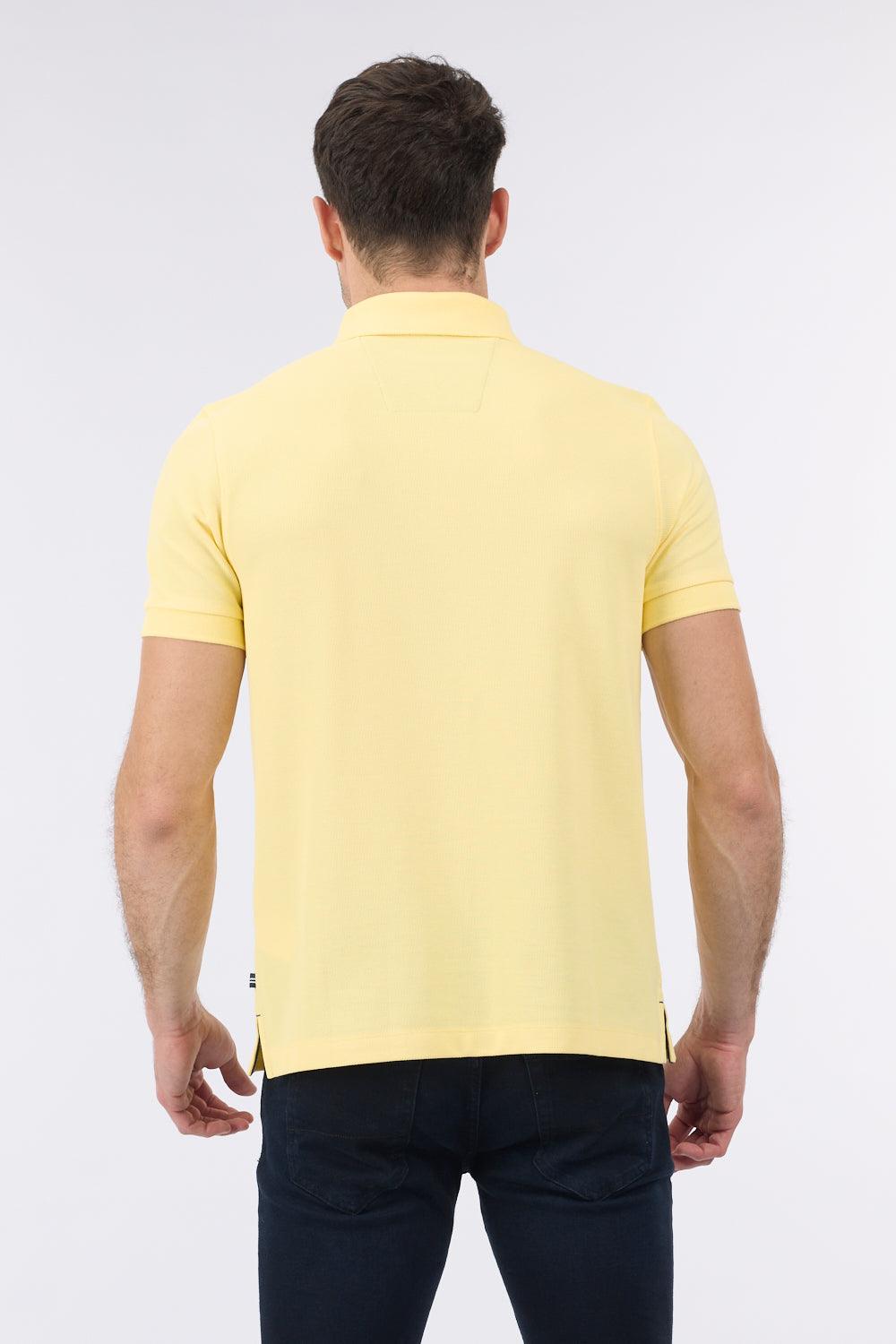 NAUTICA - חולצת פולו קצרה עם לוגו בצבע צהוב - MASHBIR//365