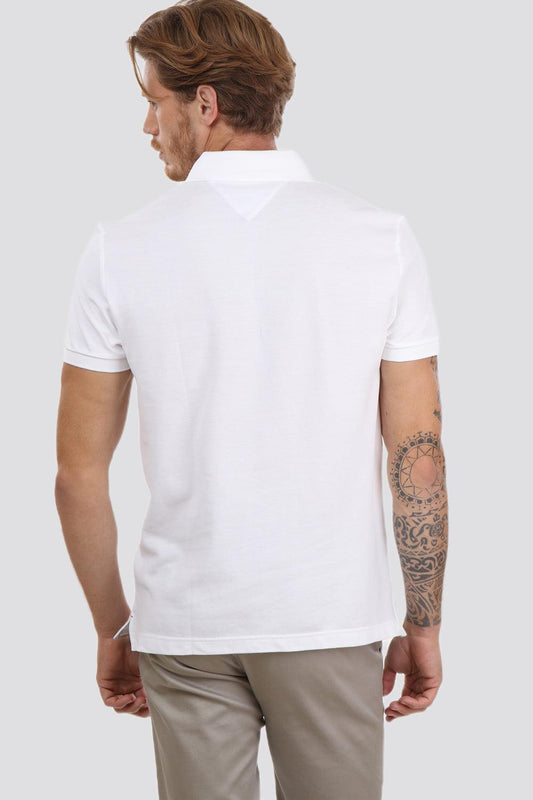 Tommy Hilfiger - חולצת פולו לבנה - MASHBIR//365
