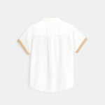 OBAIBI - חולצת פולו לבנה שרוולים קצרים - MASHBIR//365