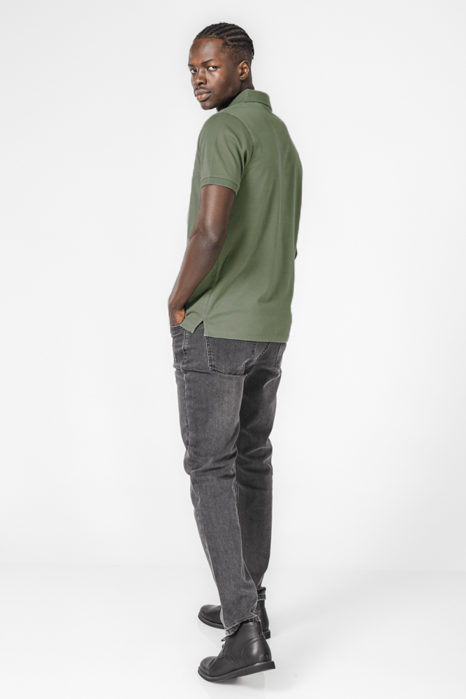 KENNETH COLE - חולצת פולו לגבר בצבע ירוק זית - MASHBIR//365