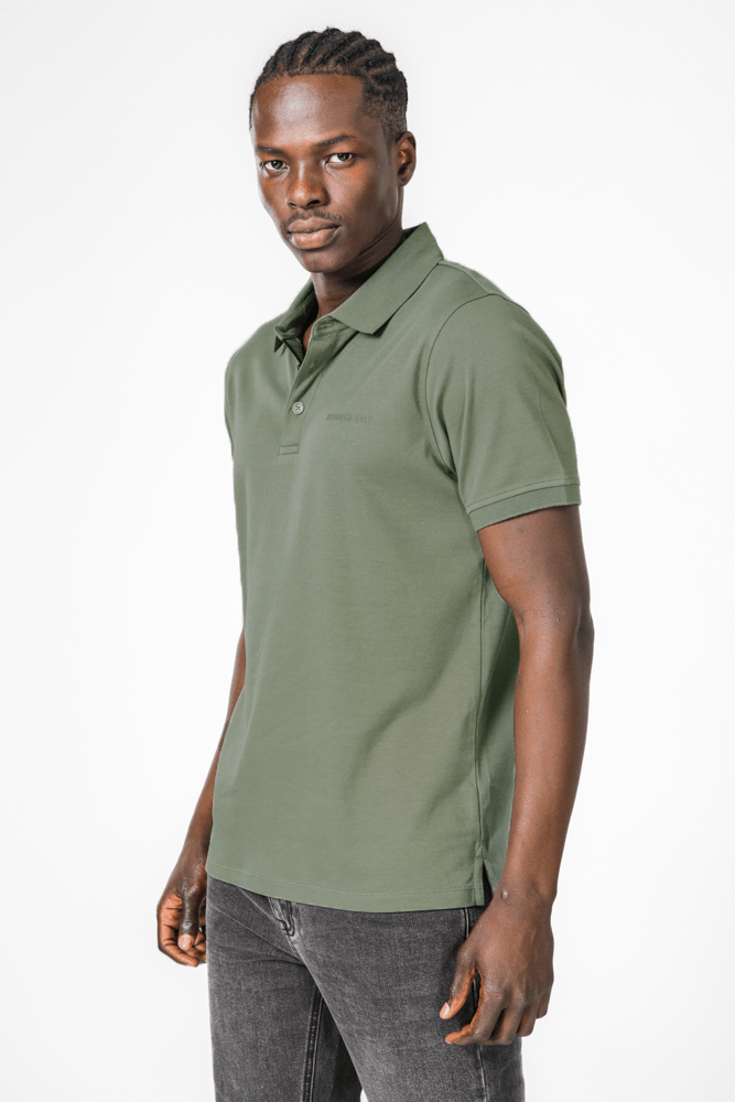 KENNETH COLE - חולצת פולו לגבר בצבע ירוק זית - MASHBIR//365