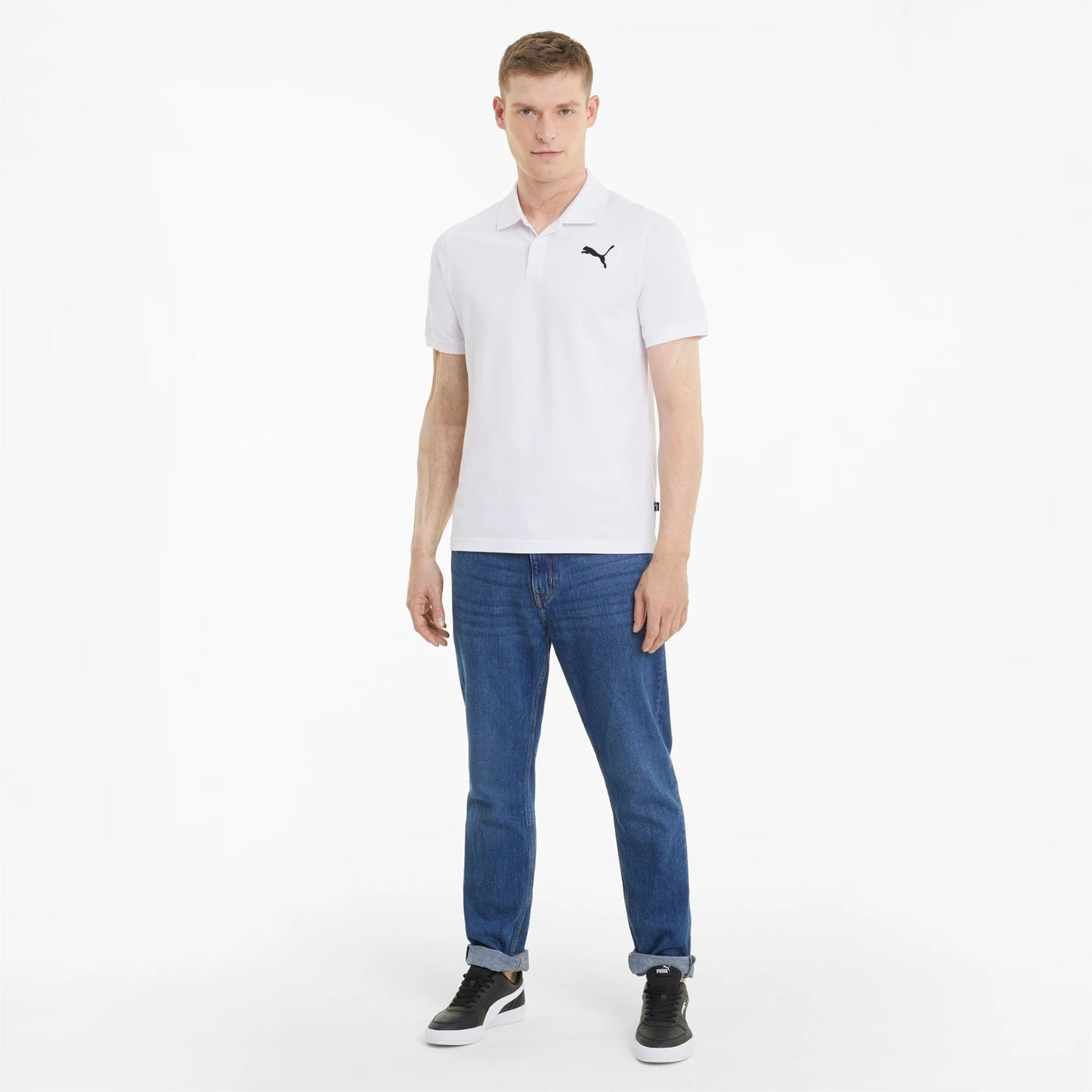 PUMA - חולצת פולו לגבר בצבע לבן - MASHBIR//365